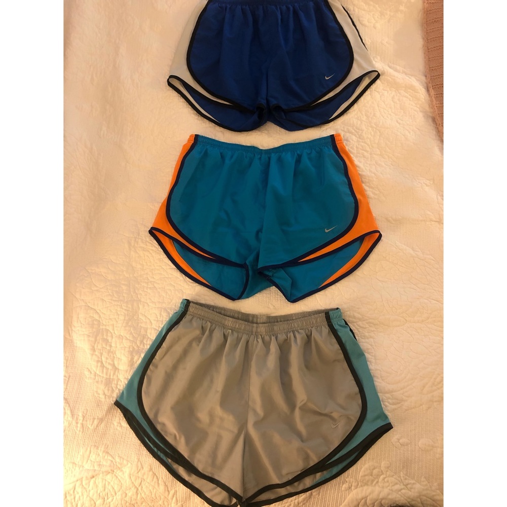 3 pair Women’s Nike Tempo shorts (size L)